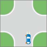 odbočení vlevo v osousměrné - stejně tak na jednosměrné komunikaci s povolenou jízdou cyklistů v protisměru. odbočení vlevo v osousměrné - stejně tak na jednosměrné komunikaci s povolenou jízdou cyklistů v protisměru.